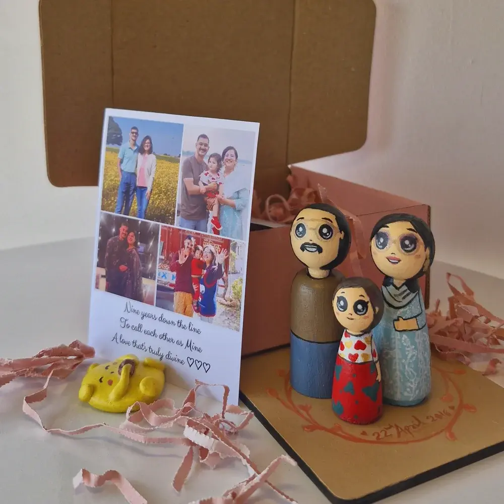 Personalised Dolls on Coaster