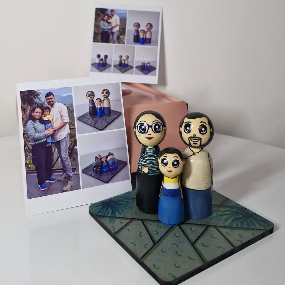 Personalised Dolls on Coaster - photo 2