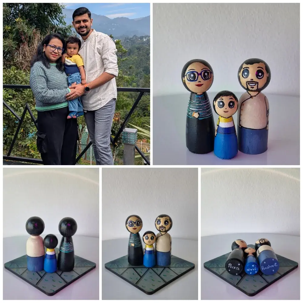 Personalised Dolls on Coaster - photo 4